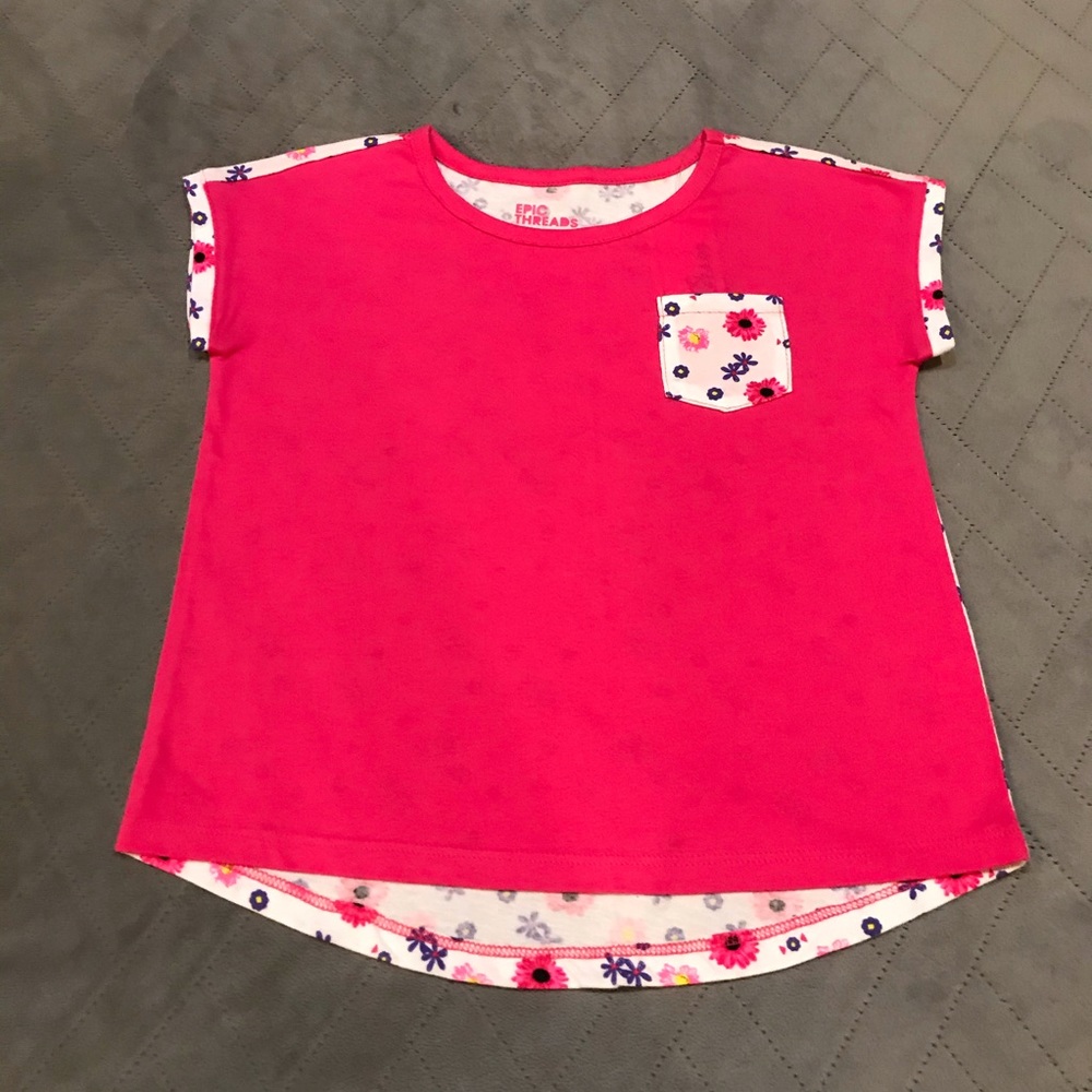NWT Epic Threads Girls floral shirt Sz 5